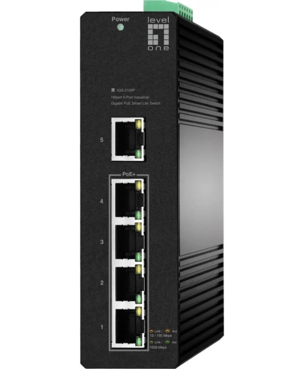 Level One IGS-2105P Managed L2 PoE+ Switch με 5 Θύρες Gigabit (1Gbps) Ethernet IGS-2105P
