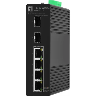 Level One IGS-2106P Managed L2 PoE+ Switch με 6 Θύρες Gigabit (1Gbps) Ethernet και 2 SFP Θύρες IGS-2106P