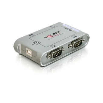 DeLock Μετατροπέας Serial male σε USB-B female Ασημί 1τμχ 87414 87414