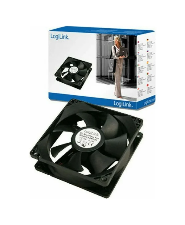 LogiLink FAN101 Case Fan 80mm με Σύνδεση 4-Pin Molex FAN101