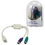 LogiLink AU0004A Μετατροπέας USB-A male σε PS/2 2x female Λευκό 1τμχ AU0004A - Image 2