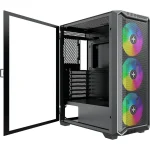 Xilence Xilent Blade II ARGB XG161 Gaming Midi Tower Κουτί Υπολογιστή με Πλαϊνό Παράθυρο Μαύρο XG161 - Image 3
