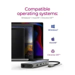 Icy Box IB-DK4061-CPD USB-C Docking Station με HDMI 4K PD Ethernet Γκρι IB-DK4061-CPD - Image 3