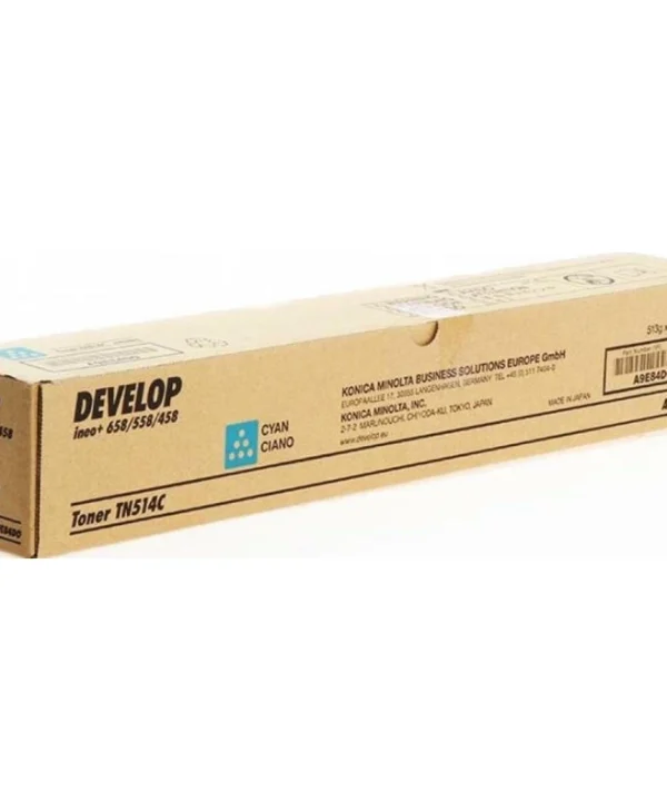 Develop TN-514 Γνήσιο Toner Laser Εκτυπωτή Κυανό 26000 Σελίδων A9E84D0 A9E84D0