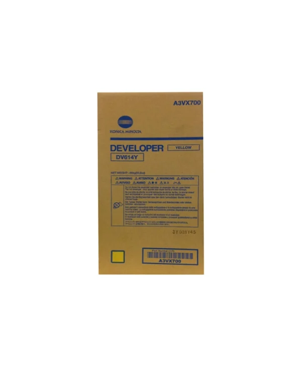 Konica Minolta DV-614Y Γνήσιο Developer Unit Laser Εκτυπωτή Κίτρινο 120000 Σελίδων A3VX700 A3VX700