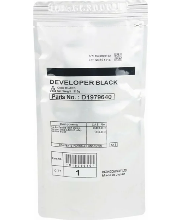 Ricoh D1979641 Γνήσιο Developer Unit Laser Εκτυπωτή Μαύρο 120000 Σελίδων D1979641