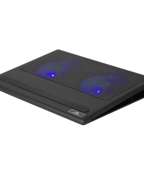 Rivacase Cooling Pad για Laptop έως 17.3" με 2 Ανεμιστήρες και Φωτισμό (5557) 5557