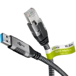Goobay 70694 Μετατροπέας Καλωδίου Usb A Rj-45 Μαύρος Μαύρο Άργυρος 70694 - Image 3