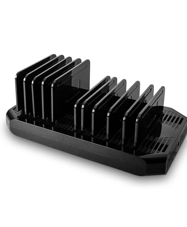 Lindy Βάση Φόρτισης με 8 Θύρες USB-A και 2 Θύρες USB-C 120W Quick Charge 3.0 σε Μαύρο χρώμα (73435) 73435