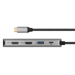 Icy Box IB-DK4012-CPD USB-C Docking Station με HDMI 4K PD Ethernet και σύνδεση 2 Οθονών Γκρι IB-DK4012-CPD - Image 3