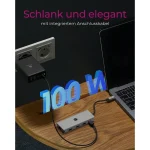 Icy Box IB-DK4012-CPD USB-C Docking Station με HDMI 4K PD Ethernet και σύνδεση 2 Οθονών Γκρι IB-DK4012-CPD - Image 6