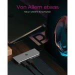 Icy Box IB-DK4012-CPD USB-C Docking Station με HDMI 4K PD Ethernet και σύνδεση 2 Οθονών Γκρι IB-DK4012-CPD - Image 7
