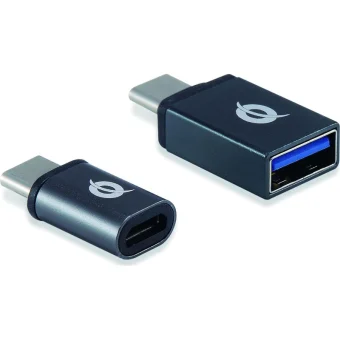 Conceptronic Μετατροπέας USB-C / micro USB male σε USB-C / micro USB female Γκρι 1τμχ DONN04G DONN04G