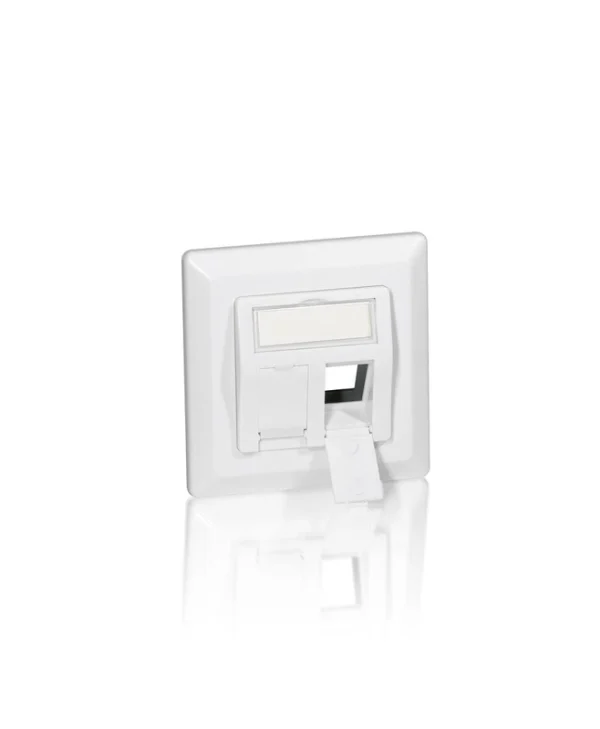 Equip Μονή Πρίζα Δικτύου RJ45 με Πλαίσιο σε Λευκό Χρώμα 761303 761303