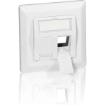 Equip Μονή Πρίζα Δικτύου RJ45 με Πλαίσιο σε Λευκό Χρώμα 761303 761303 - Image 2