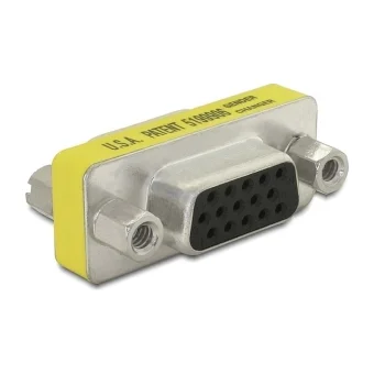DeLock Μετατροπέας VGA female σε VGA female Κίτρινο 1τμχ 65001 65001