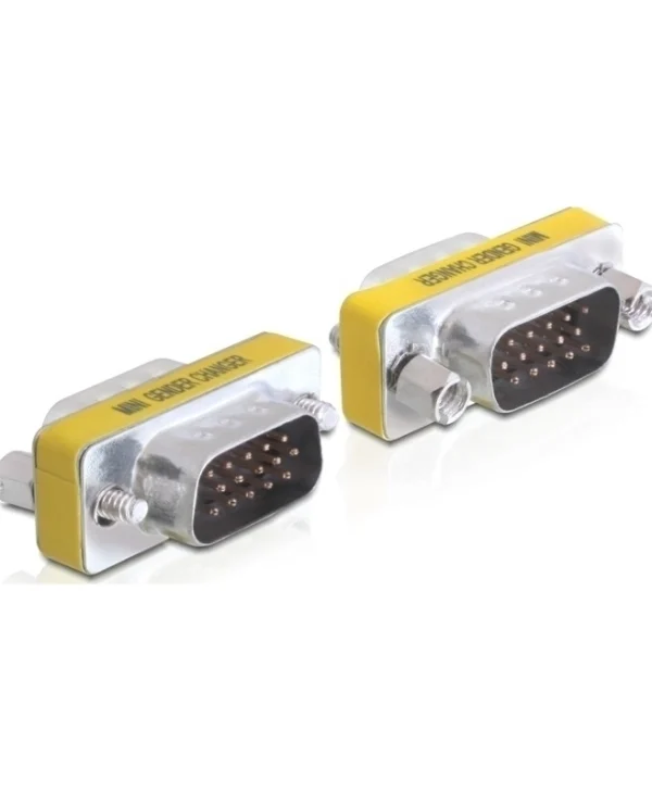 DeLock Μετατροπέας VGA male σε VGA male Ασημί 1τμχ 65010 65010