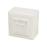 LogiLink Διπλή Εξωτερική Πρίζα Δικτύου RJ45 σε Λευκό Χρώμα NP0124 NP0124