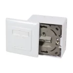 LogiLink Διπλή Εξωτερική Πρίζα Δικτύου RJ45 Τύπου Cat6 σε Λευκό Χρώμα NP0039A NP0039A - Image 3