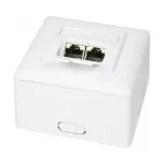 LogiLink Διπλή Εξωτερική Πρίζα Δικτύου RJ45 Τύπου Cat6 σε Λευκό Χρώμα NP0039A NP0039A - Image 4