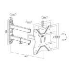 LogiLink BP0008 Επιτοίχια έως 42" και 25kg BP0008 - Image 2