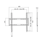 LogiLink BP0009 Βάση Τηλεόρασης Τοίχου έως 55" και 35kg BP0009 - Image 3