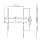 LogiLink BP0013 Βάση Τηλεόρασης Τοίχου έως 55" και 40kg BP0013 - Image 6