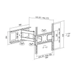 LogiLink BP0015 Βάση Τηλεόρασης Τοίχου με Βραχίονα έως 55" και 50kg BP0015 - Image 2
