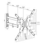 LogiLink BP0016 Επιτοίχια έως 55" και 30kg BP0016 - Image 5