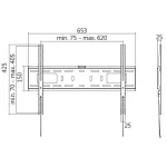 LogiLink BP0017 Βάση Τηλεόρασης Τοίχου έως 70" και 50kg BP0017 - Image 4