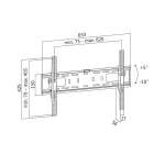 LogiLink BP0018 Βάση Τηλεόρασης Τοίχου έως 70" και 50kg BP0018 - Image 3