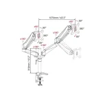 Digitus Βάση Γραφείου για 2 Οθόνες έως 27" με Βραχίονα (DA-90353) DA-90353 - Image 10