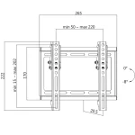 LogiLink BP0035 Επιτοίχια έως 42" και 35kg BP0035 - Image 2