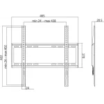 LogiLink BP0036 Επιτοίχια έως 55" και 35kg BP0036 - Image 3