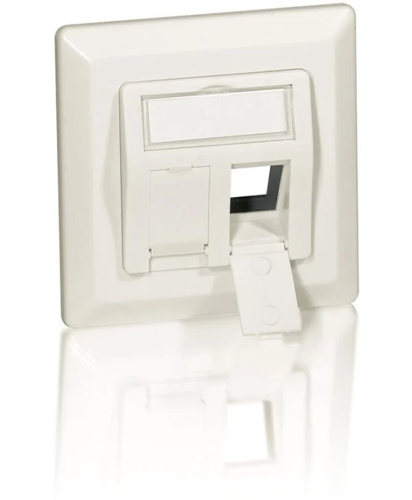 Equip Μονή Πρίζα Δικτύου RJ45 με Πλαίσιο σε Λευκό Χρώμα 760303 760303