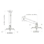 Schwaiger Βάση Projector Τοίχου LWH310WD με Μέγιστο Φορτίο 20kg Λευκή LWH310WD - Image 3