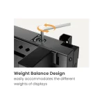 Equip 650370 Ceiling Mount Dual Screen TV Bracket Βάση Τηλεόρασης Οροφής έως 65" και 80kg 650370 - Image 5
