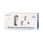 LogiLink PC Tower Mount Rotatable Under-Desk/Wall Mounting Up to 10Kg Black EO0005 - Image 2