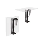 LogiLink PC Tower Mount Rotatable Under-Desk/Wall Mounting Up to 10Kg Black EO0005 - Image 5