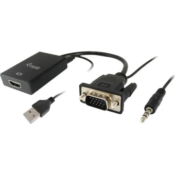 Equip Μετατροπέας 3.5mm / VGA male σε HDMI female (119038) 119038