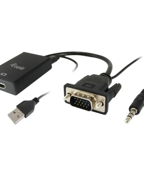 Equip Μετατροπέας 3.5mm / VGA male σε HDMI female (119038) 119038