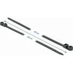 DeLock Δεματικά Καλωδίων 400x7.6mm Μαύρο 10τμχ 18953 18953