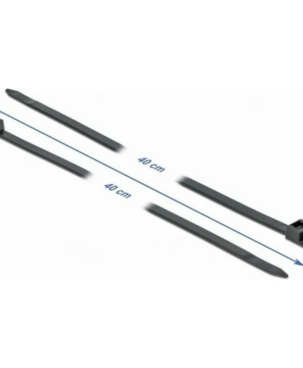 DeLock Δεματικά Καλωδίων 400x7.6mm Μαύρο 10τμχ 18953 18953