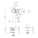 LogiLink Βάση Γραφείου Οθόνης έως 32" (BP0103) BP0103 - Image 4