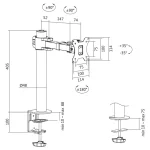 LogiLink Βάση Γραφείου Οθόνης έως 32" (BP0104) BP0104 - Image 3