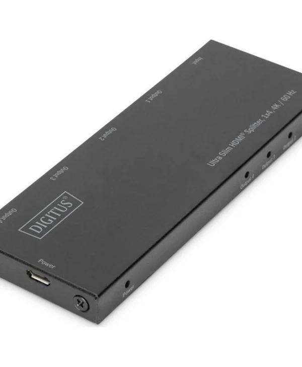 Digitus Ultra Slim 1x4, 4K / 60 Hz HDMI Splitter DS-45323 DS-45323