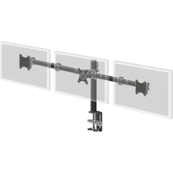 Iiyama DS1003C-B1 Βάση Γραφείου για 3 Οθόνες έως 27" με Βραχίονα DS1003C-B1
