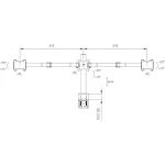 Iiyama DS1003C-B1 Βάση Γραφείου για 3 Οθόνες έως 27" με Βραχίονα DS1003C-B1 - Image 5