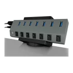 Icy Box Icy Box USB Hub And Socket Strip Holder With Cable Management IB-MSA106-HH IB-MSA106-HH - Image 2