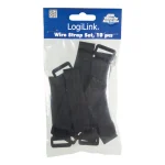 LogiLink Velcro Δεματικά Καλωδίων 150x20mm Μαύρο 10τμχ KAB0056 KAB0056 - Image 3